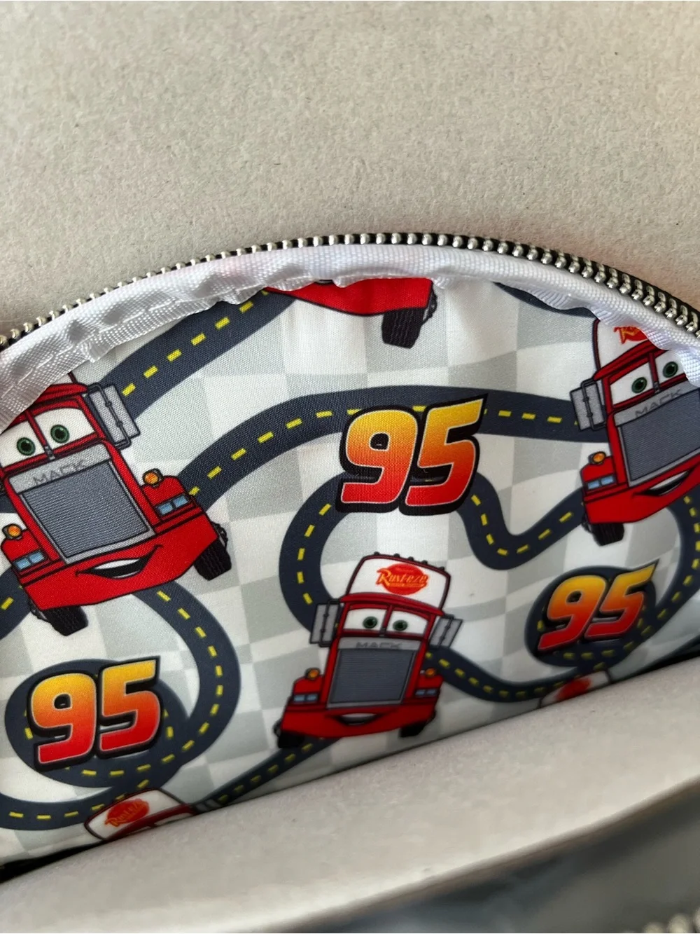 Loungefly Disney Pixar Cars Mack Truck Glow In The Dark Mini Backpack NWT